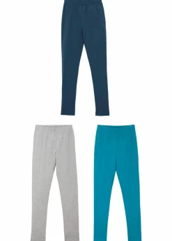 Kinder bonprix Mädchen 9-16 Jahre·Mehrfachpacks|Mädchen 9-16 Jahre·Hosen & Leggings|Leggings aus elastischem Baumwoll-Mix (3er Pack)