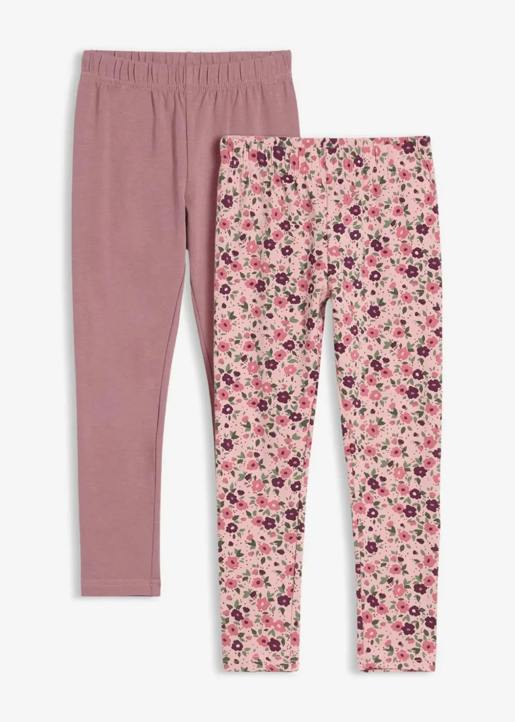 Kinder bonprix Mädchen 2-8 Jahre·Nachhaltigere Materialien|Mädchen 9-16 Jahre·Nachhaltigere Materialien|Leggings aus elastischem Bio-Baumwoll-Mix (2er Pack)