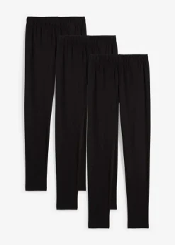 Kinder bonprix Mädchen 9-16 Jahre·Mehrfachpacks|Mädchen 9-16 Jahre·Hosen & Leggings|Leggings aus elastischem Bio-Baumwoll-Mix (3er Pack)