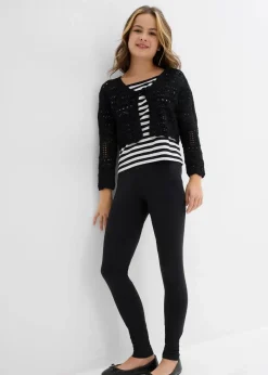 Kinder bonprix Mädchen 9-16 Jahre·Mehrfachpacks|Mädchen 9-16 Jahre·Hosen & Leggings|Leggings aus elastischem Bio-Baumwoll-Mix (2er Pack)