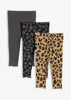 Kinder bonprix Mehrfachpacks|Hosen & Leggings|Leggings aus reiner Bio-Baumwolle (3er Pack)
