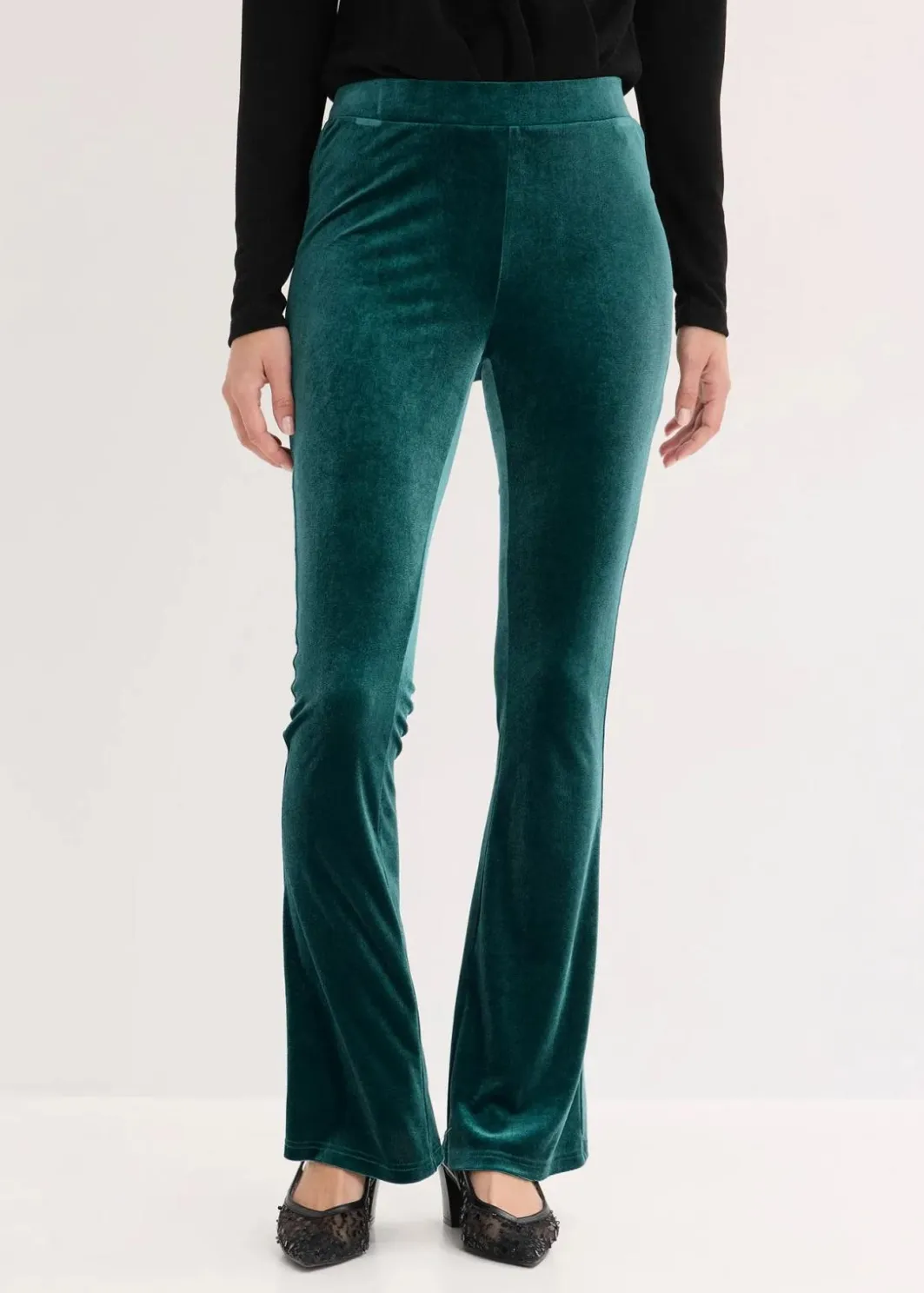 Damen bonprix Hosen|Leggings aus softem Samt