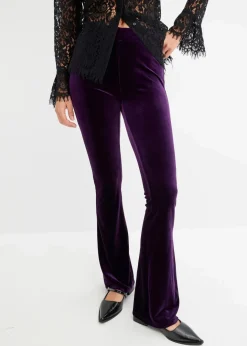 Clearance Leggings aus softem Samt Damen Hosen