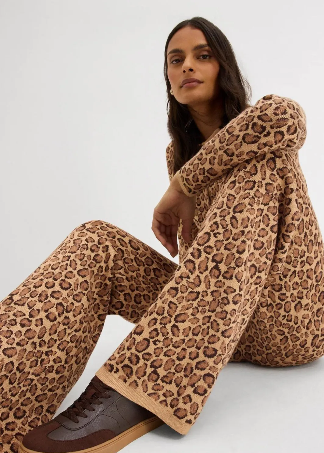 Damen bonprix Bekleidung·Kleider|Nachhaltigere Materialien|Leggings aus Strick