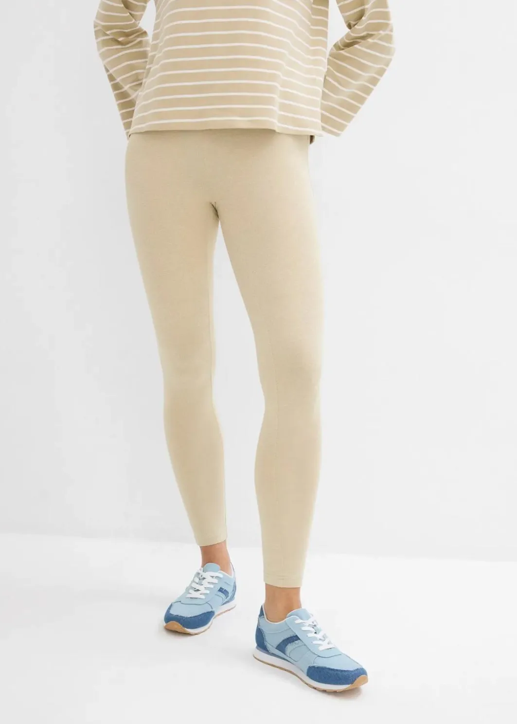 Damen bonprix Basics|Bekleidung·Kleider|Leggings (2er-Pack)