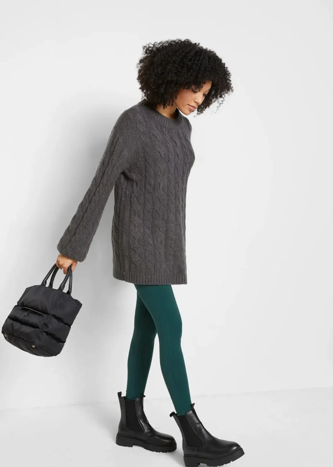 Damen bonprix Hosen|Basics|Leggings (2er-Pack)