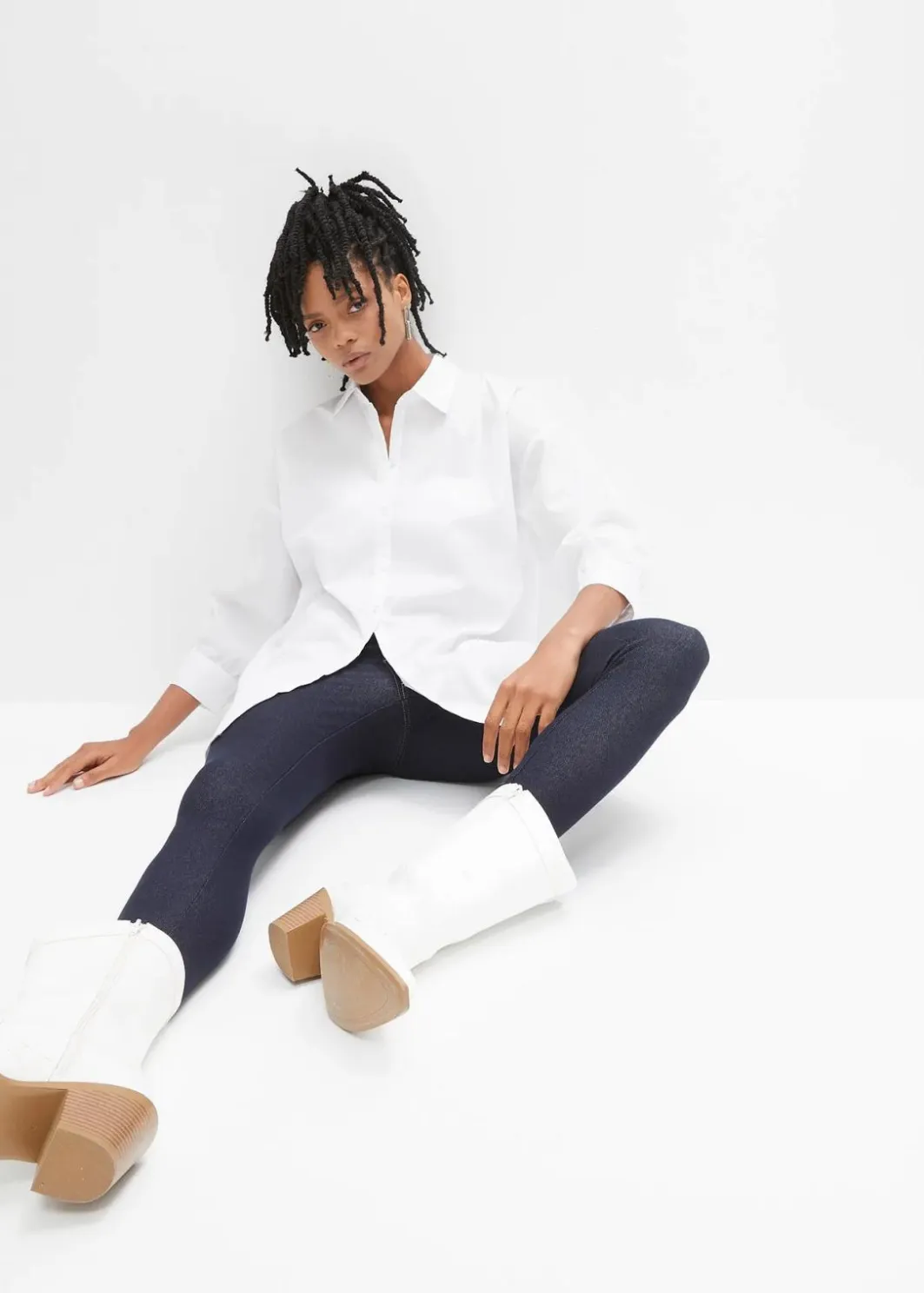 Damen bonprix Hosen|Bekleidung·Kleider|Leggings in Jeansoptik