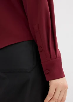 Damen bonprix Blusen & Tuniken|Bekleidung·Jacken & Mäntel|Leicht glänzendes Blusenshirt