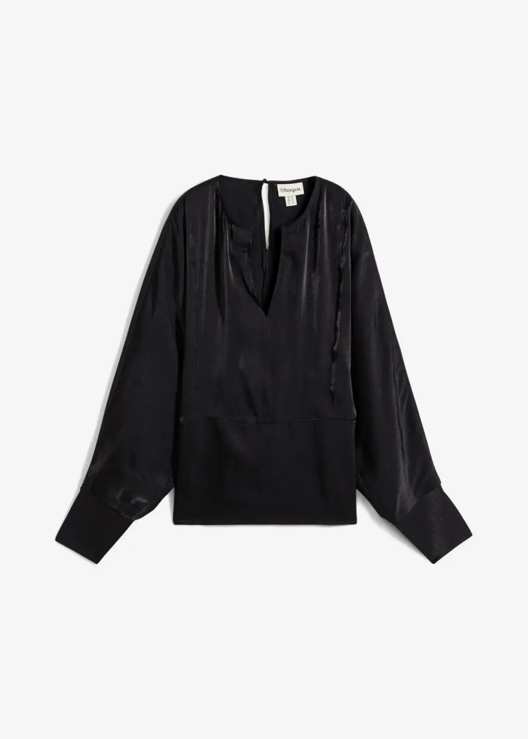 Online Leicht glänzendes Blusenshirt aus Viskose-Mix Damen Bekleidung·Jacken & Mäntel|Blusen & Tuniken