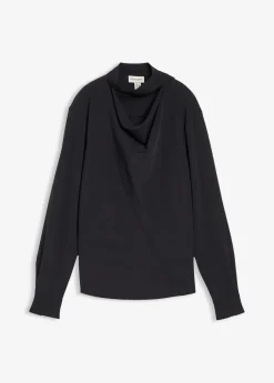 Best Leicht glänzendes Blusenshirt Damen Bekleidung·Jacken & Mäntel|Blusen & Tuniken