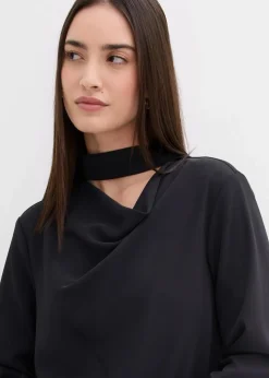 Best Leicht glänzendes Blusenshirt Damen Bekleidung·Jacken & Mäntel|Blusen & Tuniken