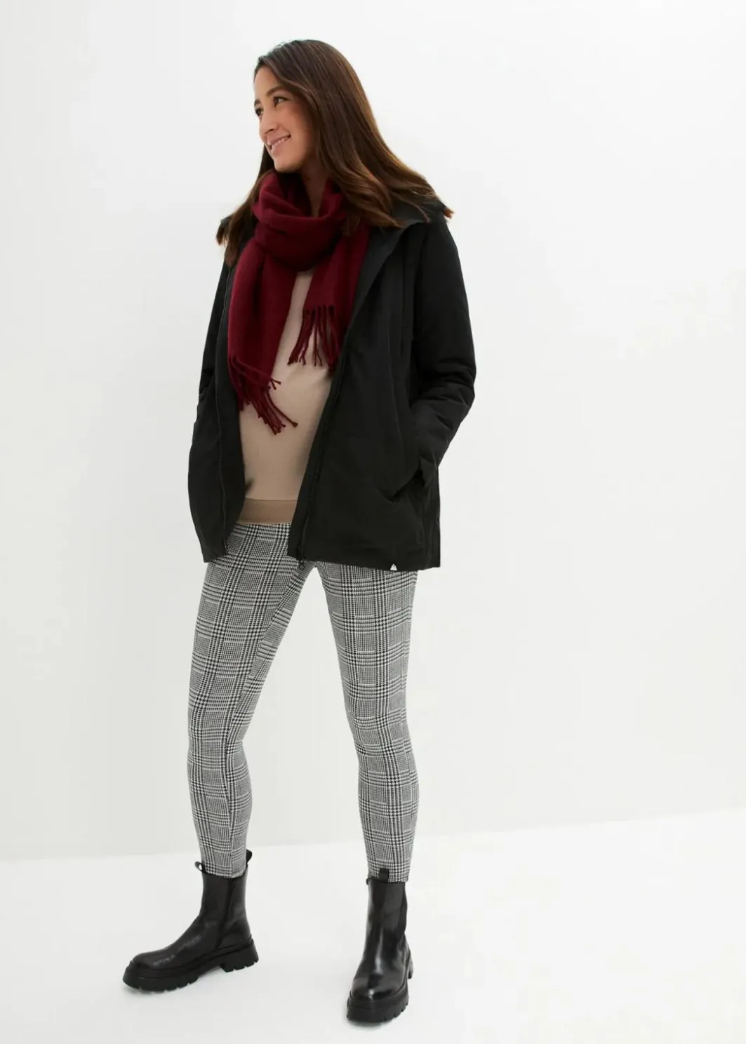 Outlet Leicht wattierte 3-in-1 Umstandsfunktionsjacke mit Trageeinsatz Damen Bekleidung·Blazer|Umstandsmode