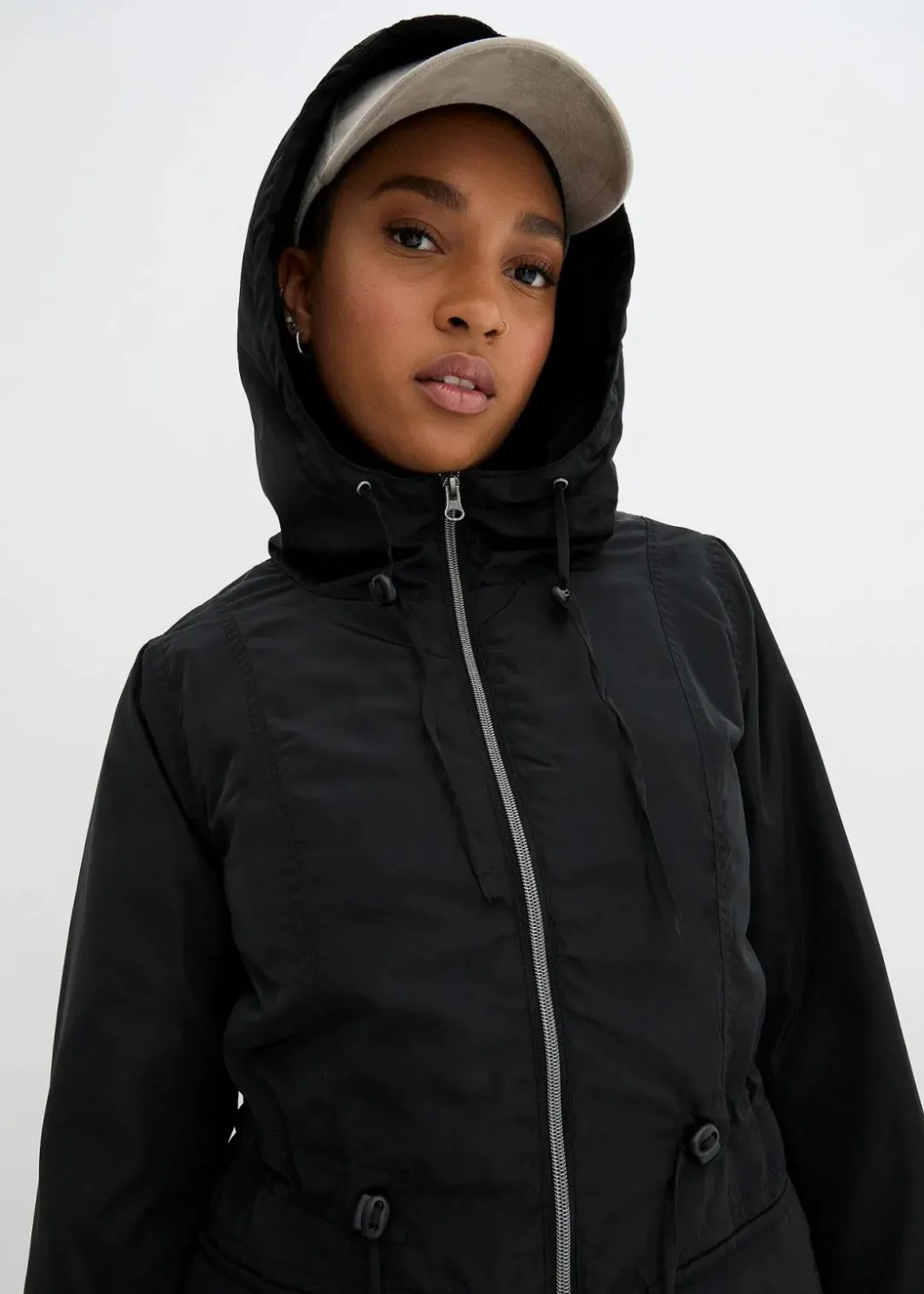 Hot Leicht wattierter Mantel mit Tunnelzug Damen Bekleidung·Hosen|Jacken & Mäntel