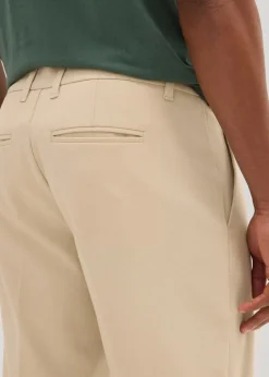 Herren bonprix Große Größen|Shorts|Leichte Chino-Bermuda mit Bundfalten, Regular Fit