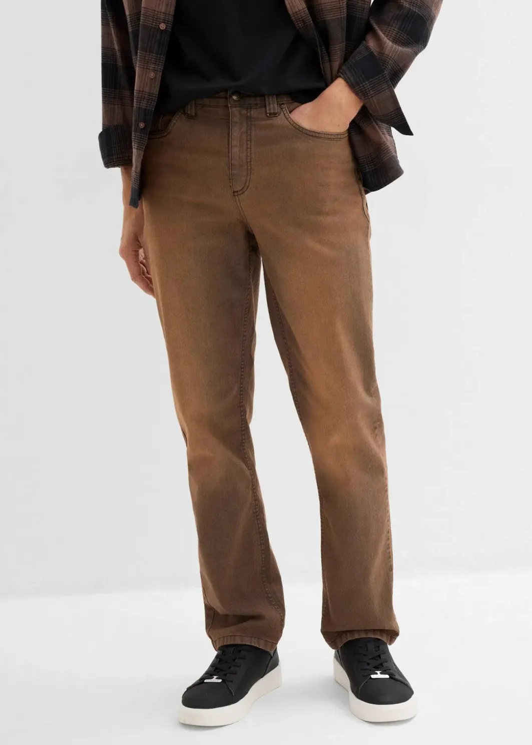 Online Leichte Classic Fit Stretch-Jeans mit Komfortbund und Vintage Waschung Herren Große Größen|Jeans