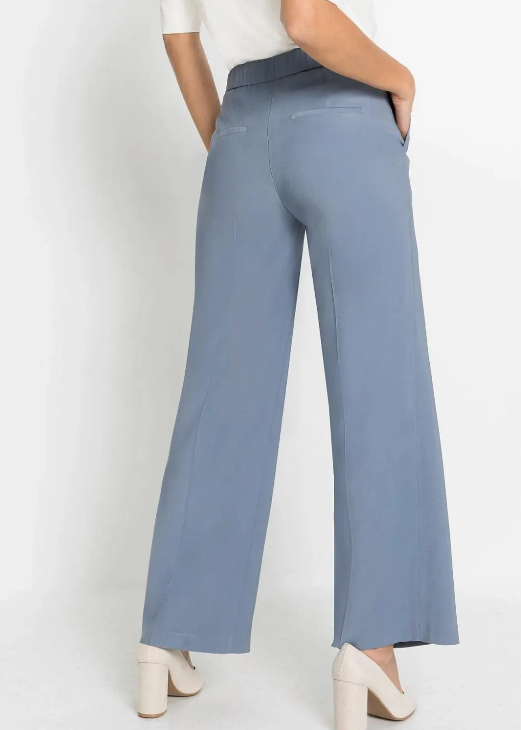 Damen bonprix Hosen|Bekleidung·Kleider|Leichte Marlenehose mit Viskose