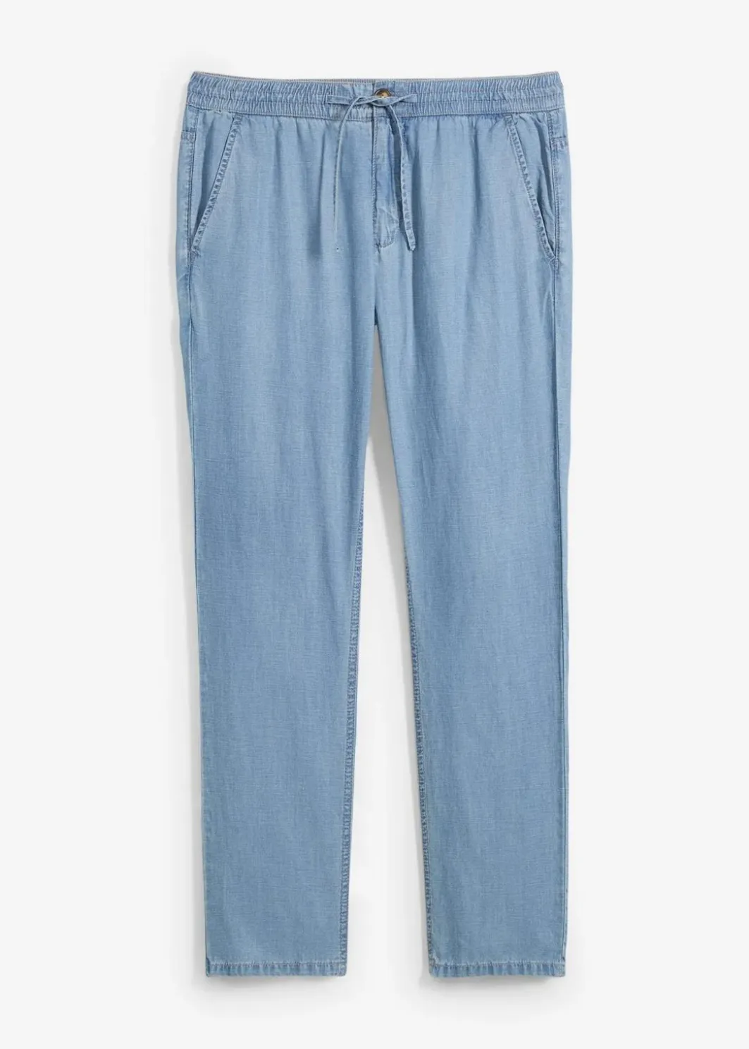 Herren bonprix Große Größen|Jeans|Leichte Regular Fit Schlupfjeans aus luftigem Leinen-Mix, Straight