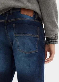Herren bonprix Große Größen|Jeans|Leichte Regular Fit Stretch-Jeans, Straight (2er Pack)