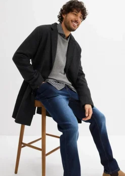 Herren bonprix Große Größen|Jeans|Leichte Regular Fit Stretch-Jeans, Straight (2er Pack)