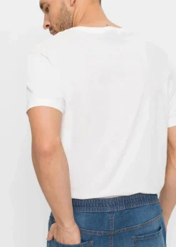 Herren bonprix Jeans|Große Größen|Leichte Regular Fit Stretch-Schlupfjeans mit Komfortbund, Straight