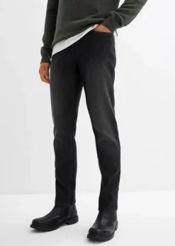 Herren bonprix Jeans|Große Größen|Leichte Slim-Fit-Jeans, Straight