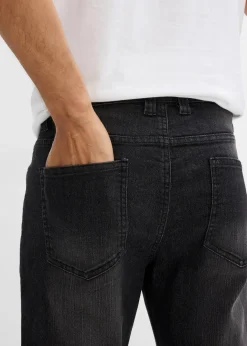 Herren bonprix Jeans|Große Größen|Leichte Slim-Fit-Jeans, Straight