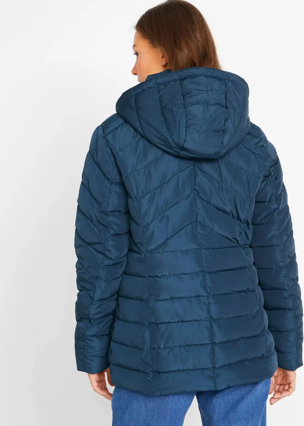 Damen bonprix Jacken & Mäntel|Bekleidung·Hosen|Leichte Steppjacke mit abnehmbarer Kapuze