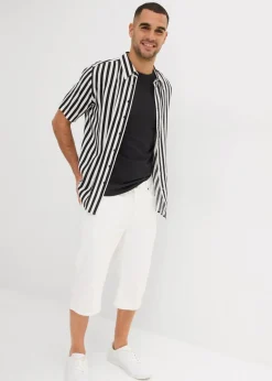 Sale Leichte Stretch-Jeans-Long-Bermuda, Regular Fit Herren Hosen|Shorts