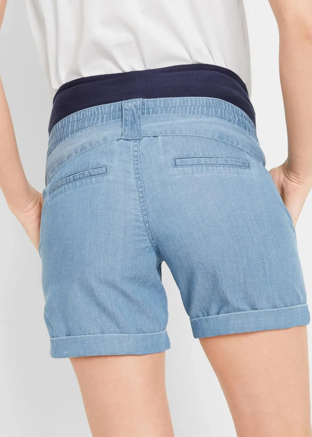 Damen bonprix Bekleidung·Blazer|Umstandsmode|Leichte Umstandshorts mit Lyocell und Leinen