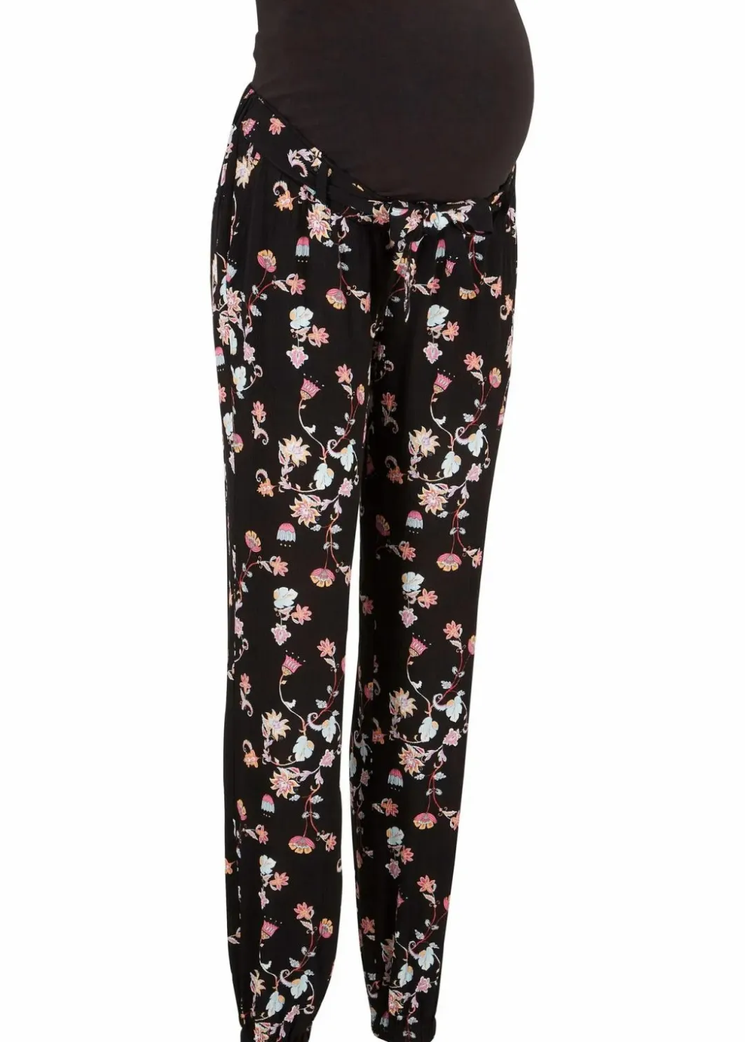 Damen bonprix Umstandsmode|Leichte Umstandshose aus Viskose, Loose Fit