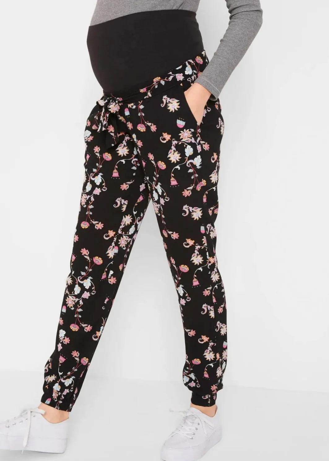 Damen bonprix Umstandsmode|Leichte Umstandshose aus Viskose, Loose Fit