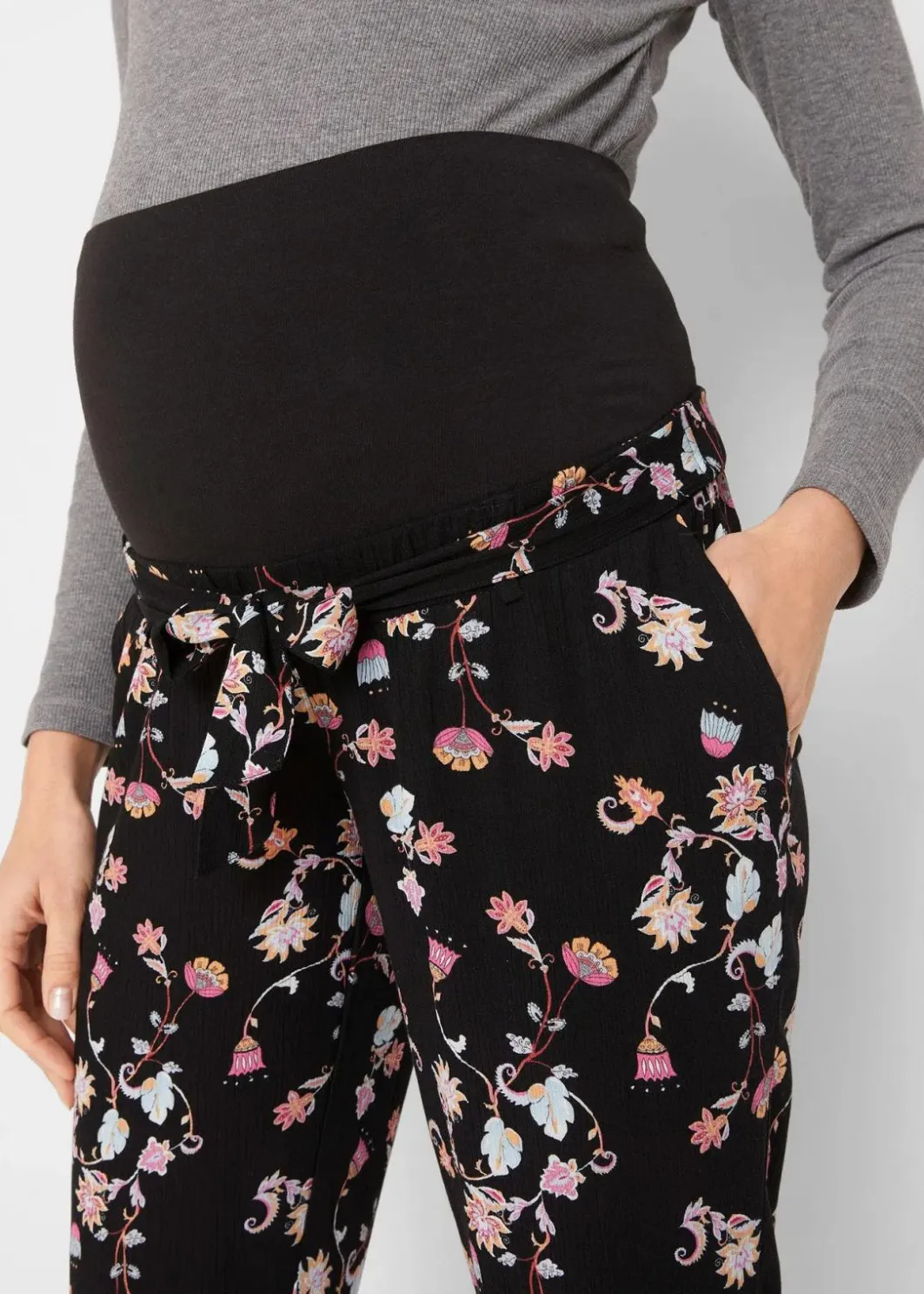 Damen bonprix Umstandsmode|Leichte Umstandshose aus Viskose, Loose Fit