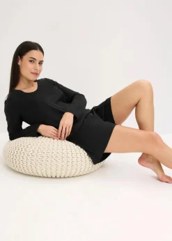 Clearance Leichter Loungewear Shorty aus weichem Material Damen Homewear|Nachtwäsche