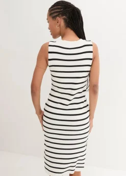 New Leichtes Feinstrick-Kleid, gestreift Damen Bekleidung·Umstandsmode|Bekleidung·Pullover & Strickjacken