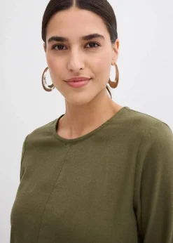 Damen bonprix Bekleidung·Pullover & Strickjacken|Kleider|Leichtes Flanellkleid aus reiner Baumwolle