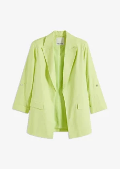 Outlet Leinen Blazer Damen Blazer|Bekleidung·Basics