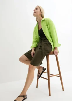 Best Leinen-Bermuda Damen Bekleidung·Outdoorbekleidung|Bekleidung·Kleider