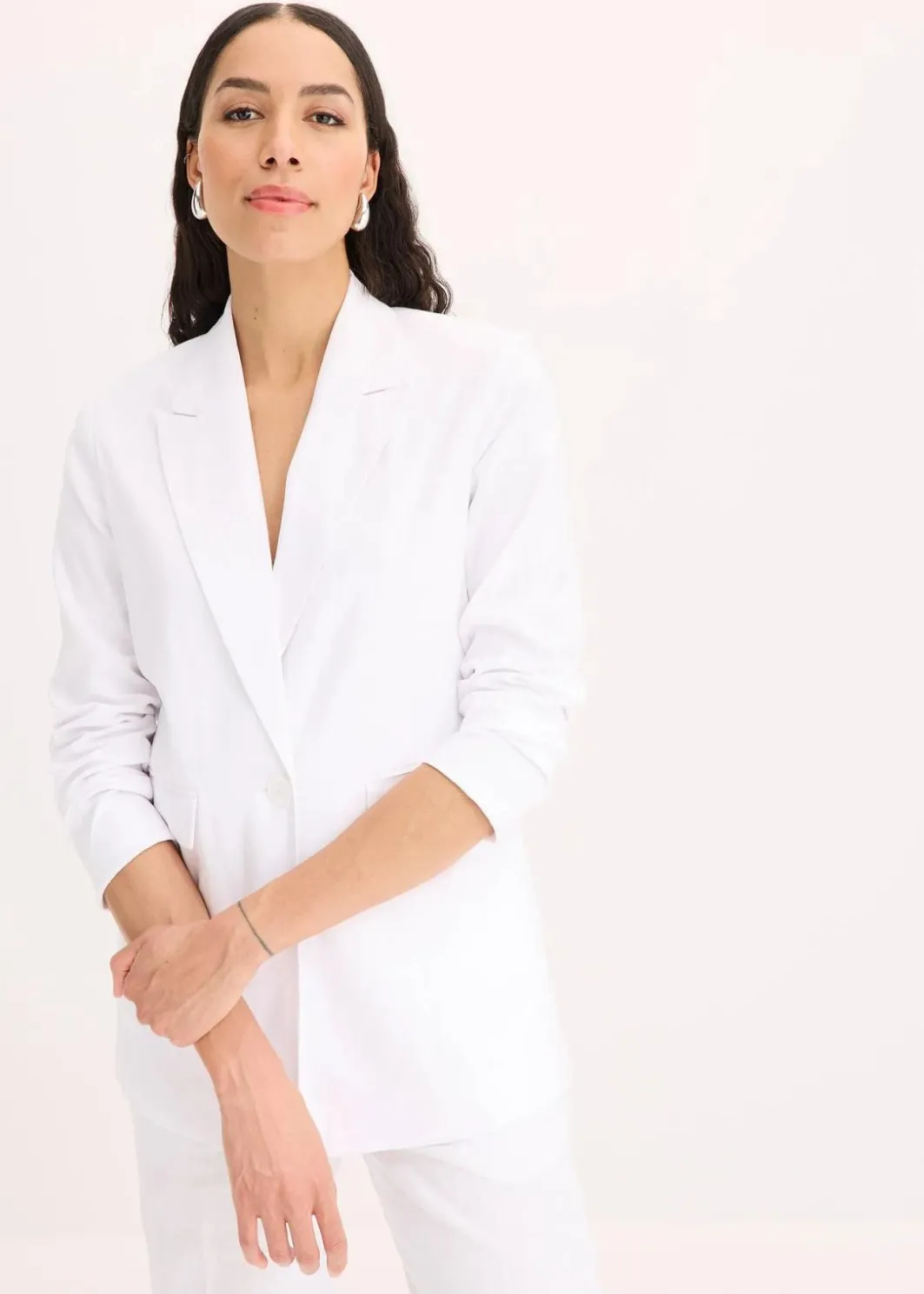 Online Leinen-Blazer Damen Blazer