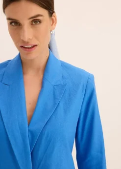 Damen bonprix Blazer|Leinen-Blazer