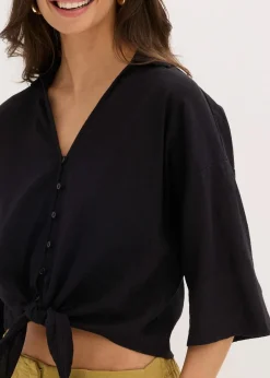 Online Leinen-Bluse Damen Nachhaltigere Materialien|Blusen & Tuniken