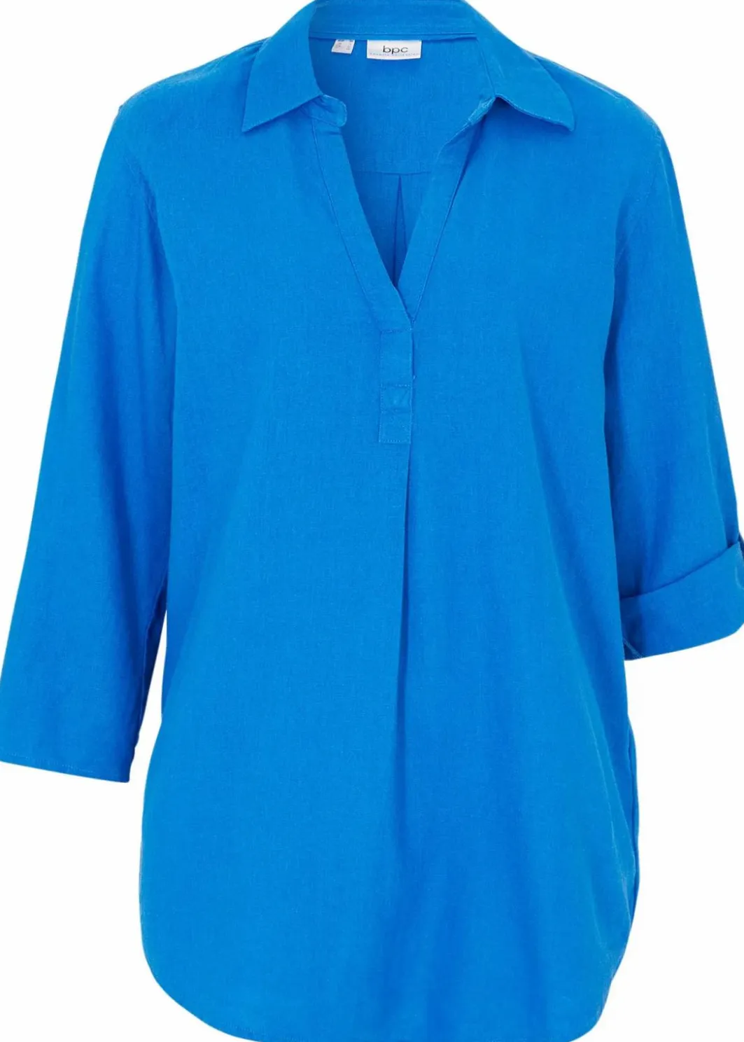 Damen bonprix Blusen & Tuniken|Bekleidung·Jacken & Mäntel|Leinen-Bluse, 3/4-Arm