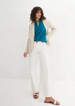 Best Leinen-Bluse, 3/4-Arm Damen Blusen & Tuniken|Bekleidung·Jacken & Mäntel
