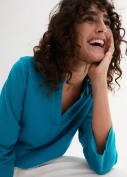Best Leinen-Bluse, 3/4-Arm Damen Blusen & Tuniken|Bekleidung·Jacken & Mäntel