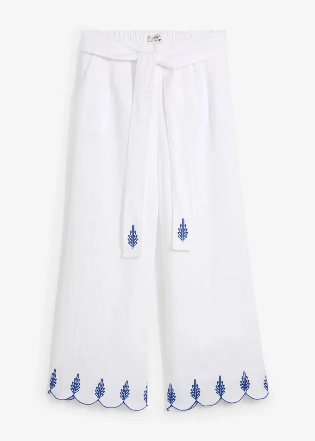 Sale Leinen-Culotte mit Gürtel (2 tlg. Set) Damen Bekleidung·Kleider|Premium