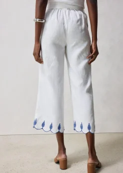 Sale Leinen-Culotte mit Gürtel (2 tlg. Set) Damen Bekleidung·Kleider|Premium