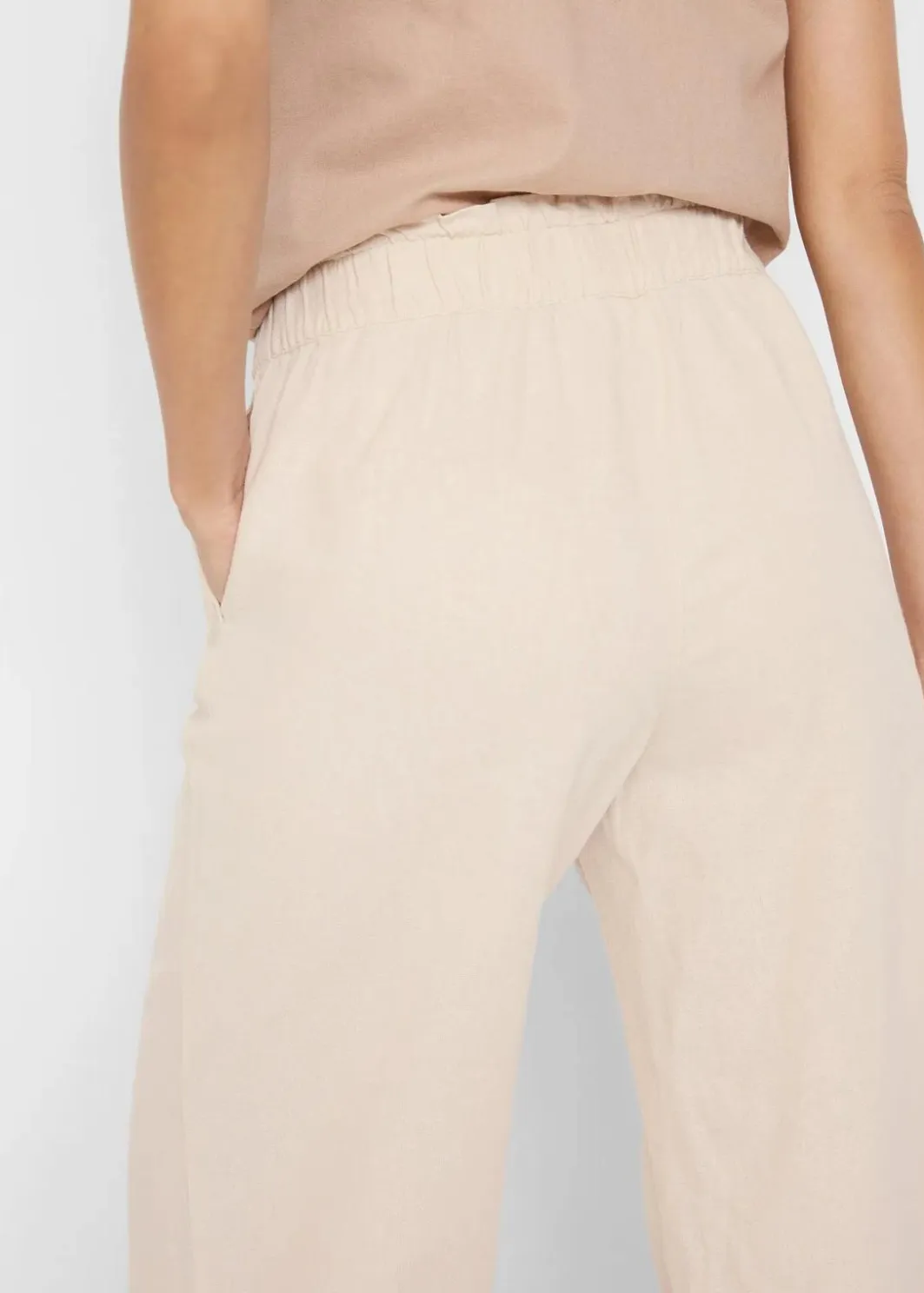 Outlet Leinen-Culotte, wadenlang Damen Bekleidung·Kleider|Hosen