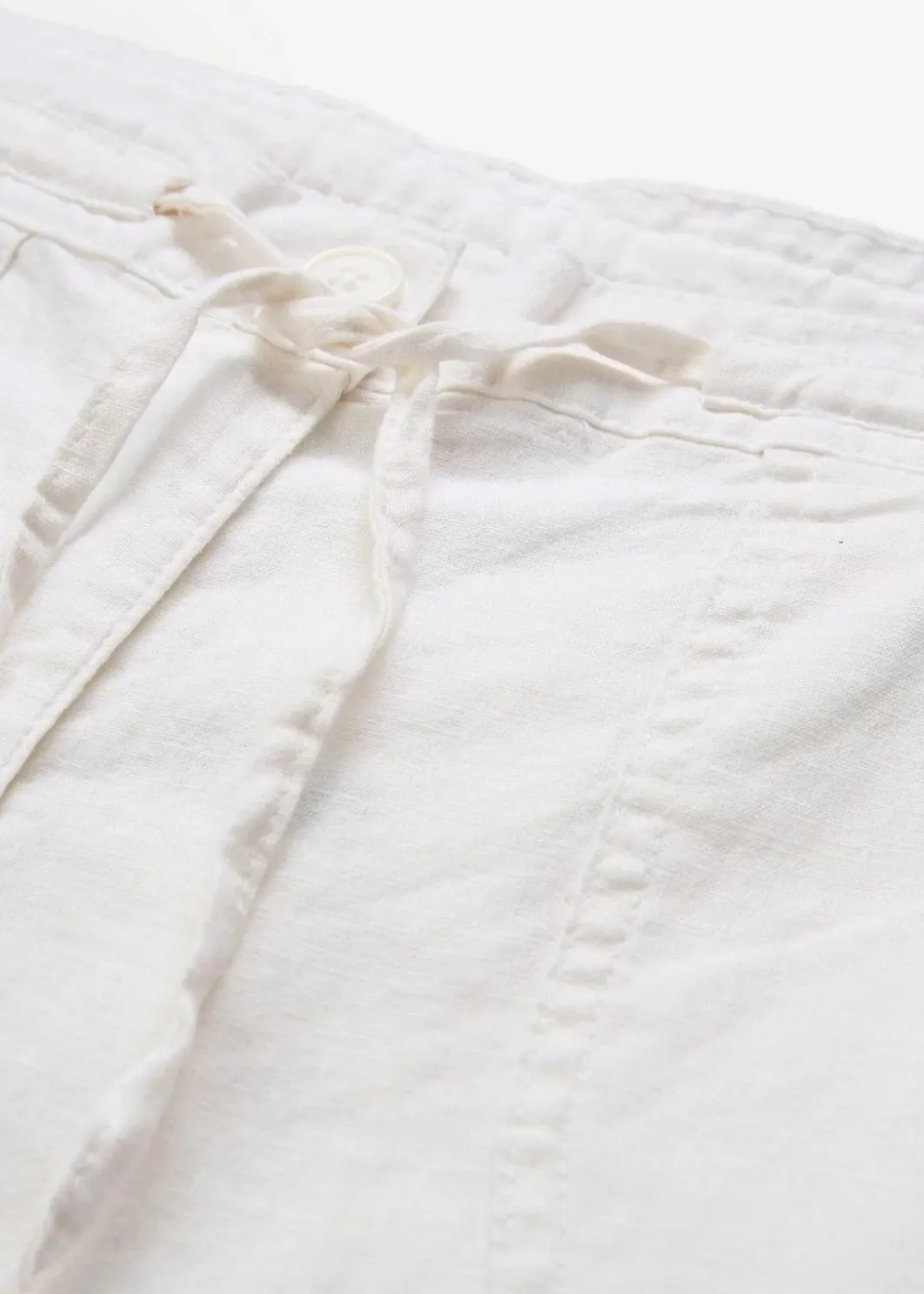 Damen bonprix Kurzgrößen|Bekleidung·Kleider|Leinen-Hose mit weitem Bein