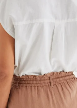 Damen bonprix Bekleidung·Outdoorbekleidung|Bekleidung·Kleider|Leinen-Paperbag-Shorts
