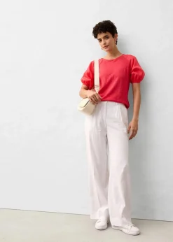 Damen bonprix Premium|Shirts & Tops|Leinen-Shirt mit Ballonärmeln