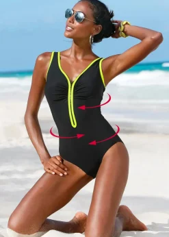 Discount Light Shape Badeanzug mit Reißverschluss Damen Nachhaltigere Materialien|Bademode·Badeanzüge